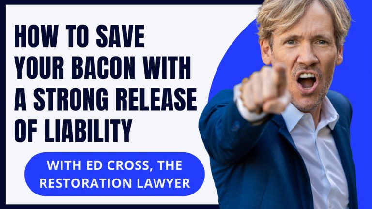 How to Save Your Bacon with a Strong Release of Liability | Cross Examination with Ed Cross