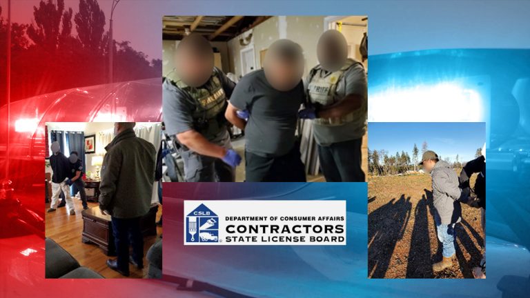 Unlicensed California Contractors Get Nailed in Statewide Sting Operations